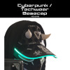 Cyberpunk Techwear Beyzbol Şapkası - 3D Baskılı Cosplay Aksesuarı