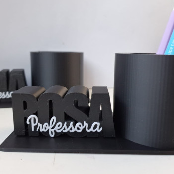 Kişiselleştirilmiş Kalemlik - Öğretmen İsimli 3D Baskı