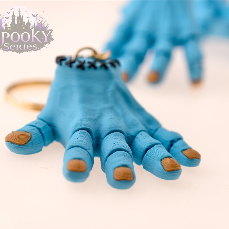 Korkunç Hareketli Anahtarlık El - 3D Baskı Korku Aksesuarı