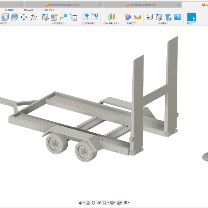 Cyberbrick Forklift Römorku - 3D Baskı RC Model Oyuncak