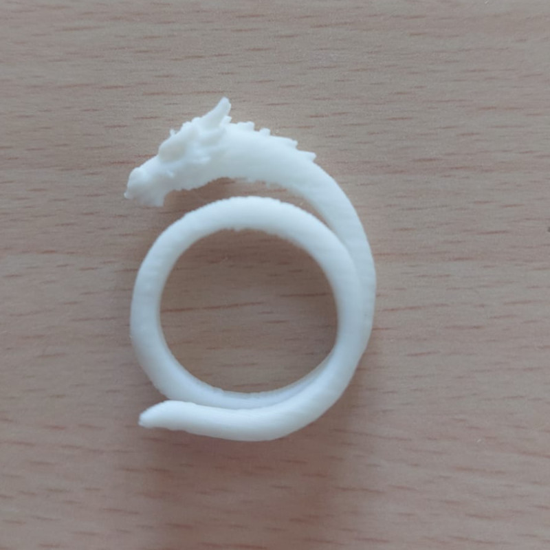 Ejderha Yüzük - 3D Baskı Detaylı Aksesuar