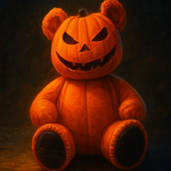 Cadılar Bayramı Ayıcık Heykel - 3D Baskı Dekor