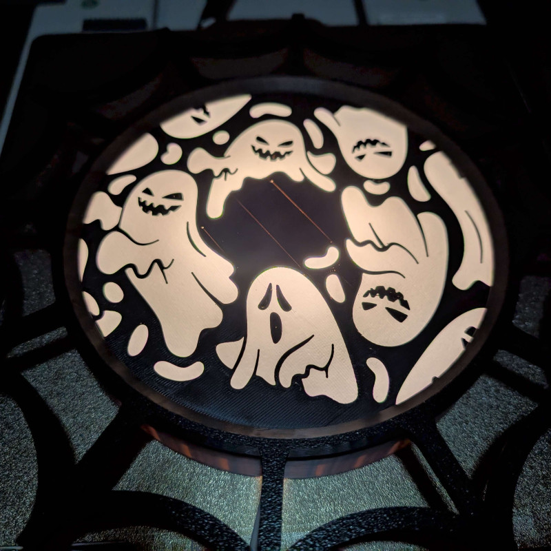 Cadılar Bayramı Işık Tabelası Renk Plakaları - 3D Baskı Dekor