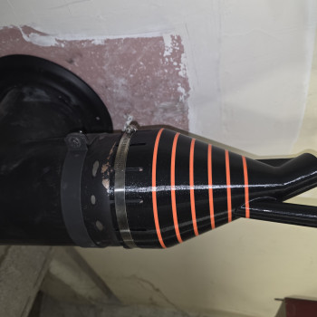 150mm Bacak Temizleme Adaptörü - Pratik ve Tozsuz Baca Süpürme Aparatı