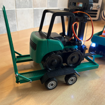 Cyberbrick Forklift Römorku - 3D Baskı RC Model Oyuncak