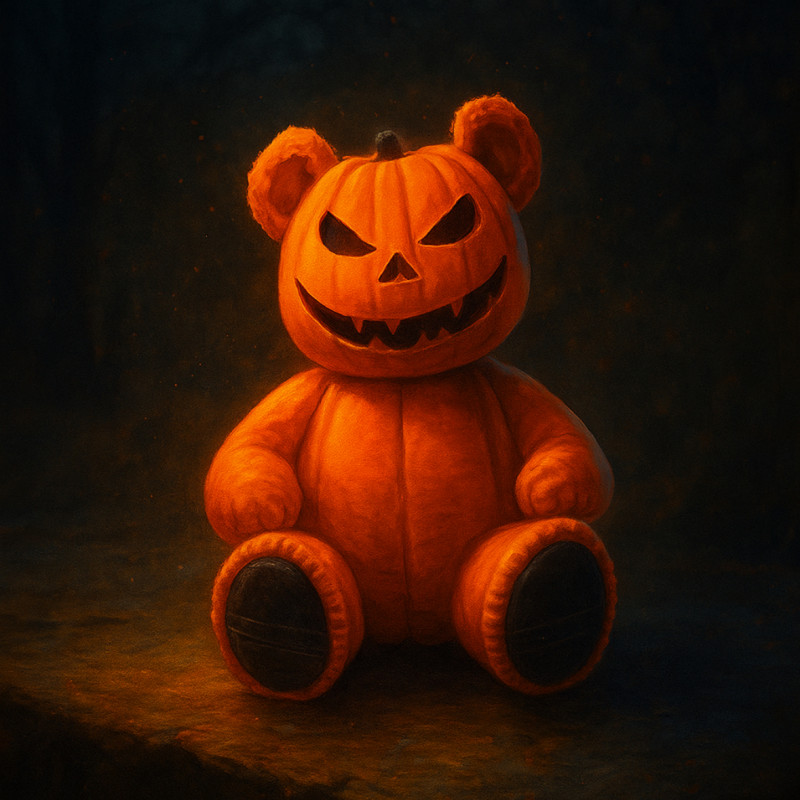 Cadılar Bayramı Ayıcık Heykel - 3D Baskı Dekor