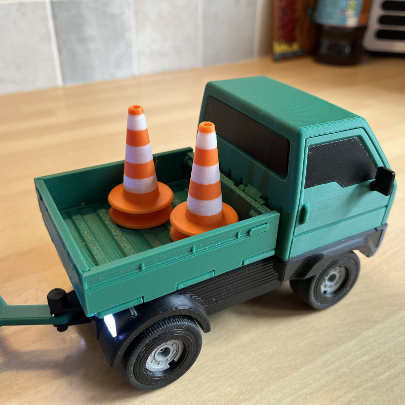 Cyberbrick Forklift Römorku - 3D Baskı RC Model Oyuncak