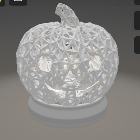 Özel Tasarım Cadılar Bayramı Balkabağı Feneri - 3D Baskı Dekor