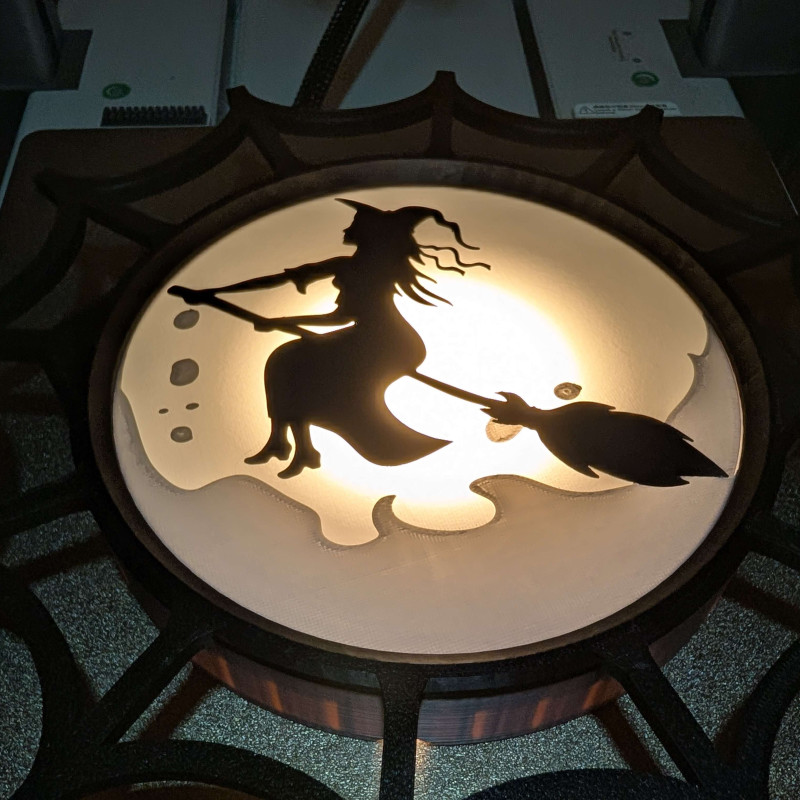 Cadılar Bayramı Işık Tabelası Renk Plakaları - 3D Baskı Dekor