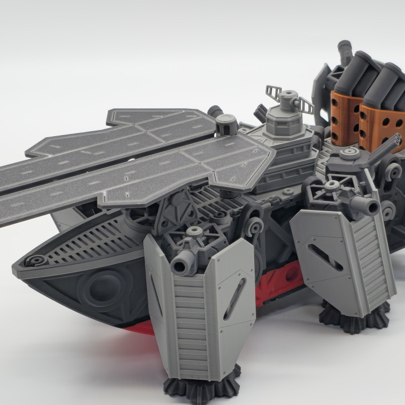 Motorlu Kara Savaş Gemisi 3D Baskı Maket - Hareketli Oyuncak