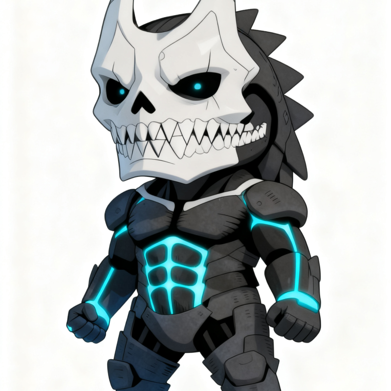 Chibi Kaiju No. 8 3D Baskılı Mini Figür - Sevimli Canavar Modeli