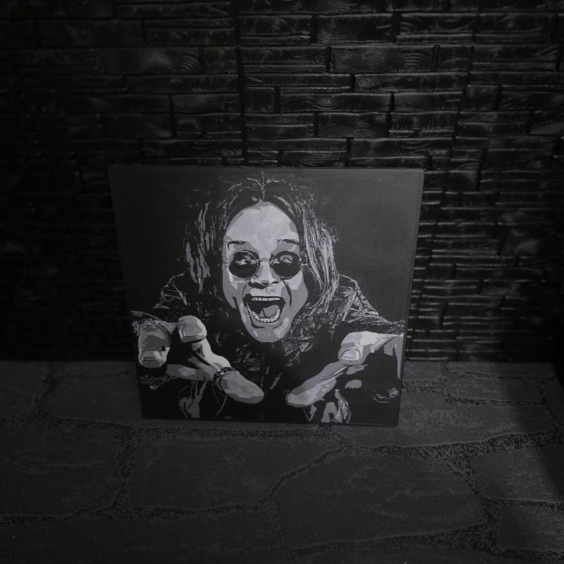 Ozzy Osbourne Buzdolabı Mıknatısı - Özel 3D Baskılı Dekor