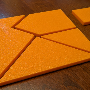 Tangram Kare Bulmaca - Dayanıklı 3D Baskı Eğitim Seti