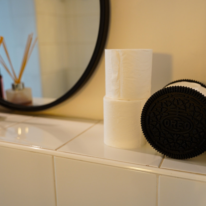OREO Tuvalet Kağıdı ve Kağıt Havlu Tutucu - 3D Baskı Dekor
