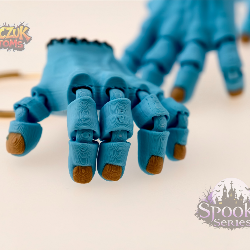 Korkunç Hareketli Anahtarlık El - 3D Baskı Korku Aksesuarı
