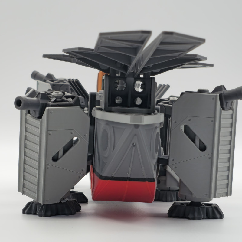 Motorlu Kara Savaş Gemisi 3D Baskı Maket - Hareketli Oyuncak