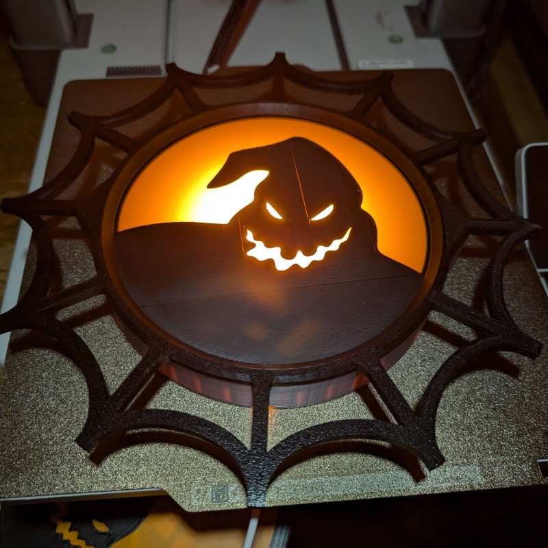 Cadılar Bayramı Işık Tabelası Renk Plakaları - 3D Baskı Dekor