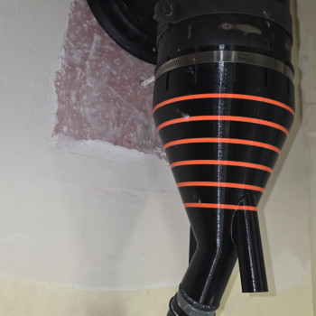 150mm Bacak Temizleme Adaptörü - Pratik ve Tozsuz Baca Süpürme Aparatı