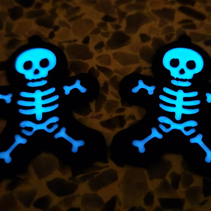 İskelet Küpe - 3D Baskılı Korku Temalı Aksesuar