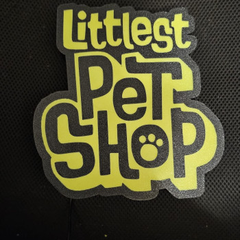 Littlest Pet Shop Logo LED Işık Kutusu - 3D Baskı Dekor