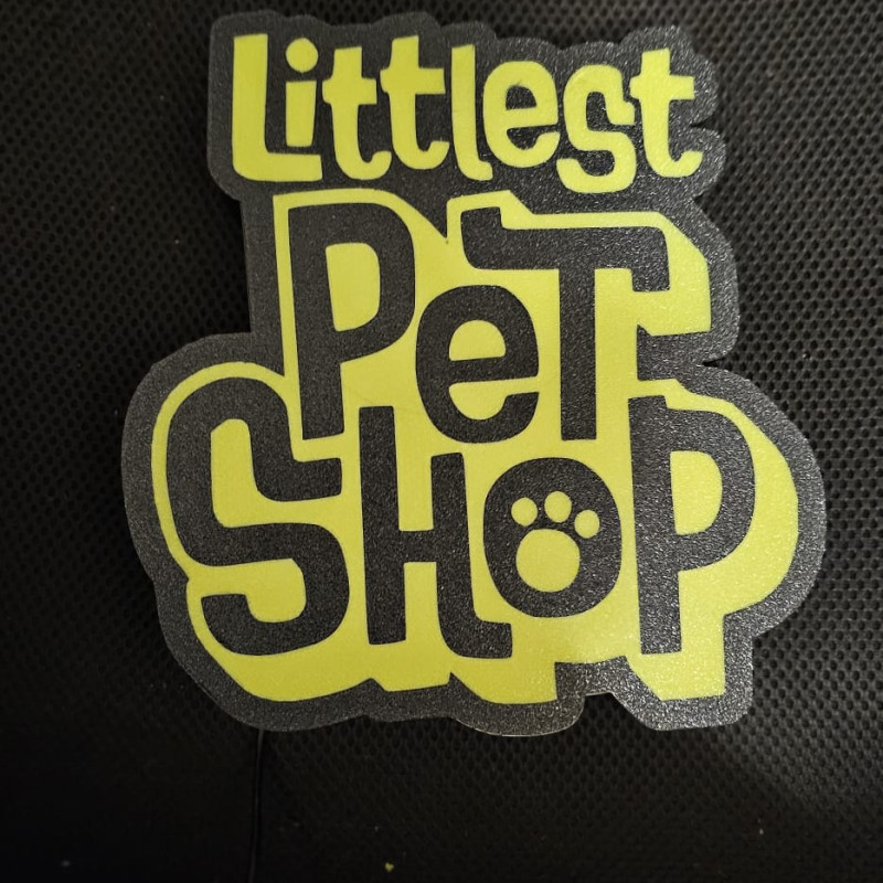 Littlest Pet Shop Logo LED Işık Kutusu - 3D Baskı Dekor