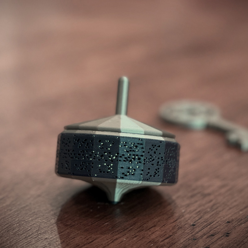 Özel Mesajlı 3D Baskı Gizemli Dönen Top - Zoetropic Şifre