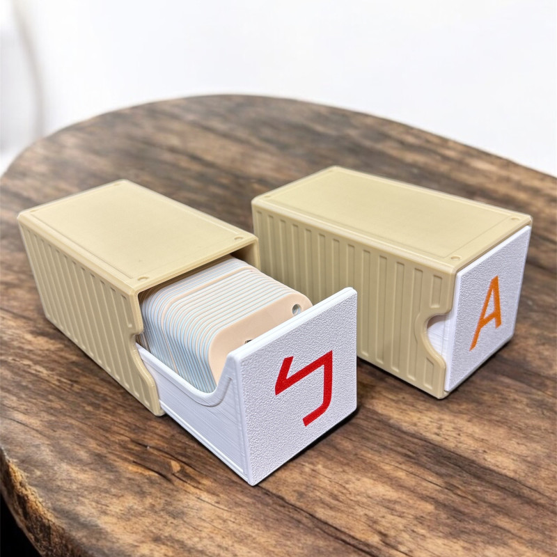 Montessori El Yazısı Kartları Kutusu - 3D Baskı Eğitim Seti