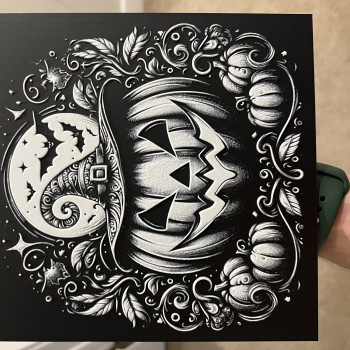 Cadılı Balkabağı 3D Baskı Dekor - Hueforge Modeli