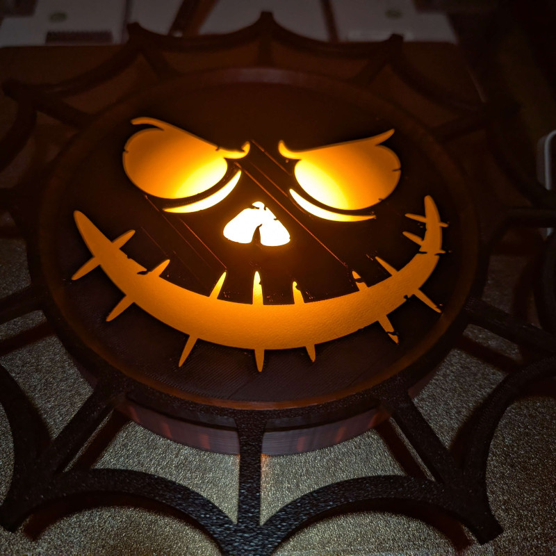 Cadılar Bayramı Işık Tabelası Renk Plakaları - 3D Baskı Dekor