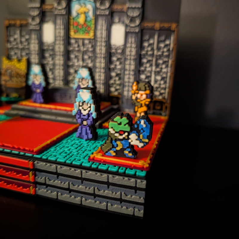 Chrono Trigger Katedral Sahnesi 3D Diorama - Nostaljik SNES Model