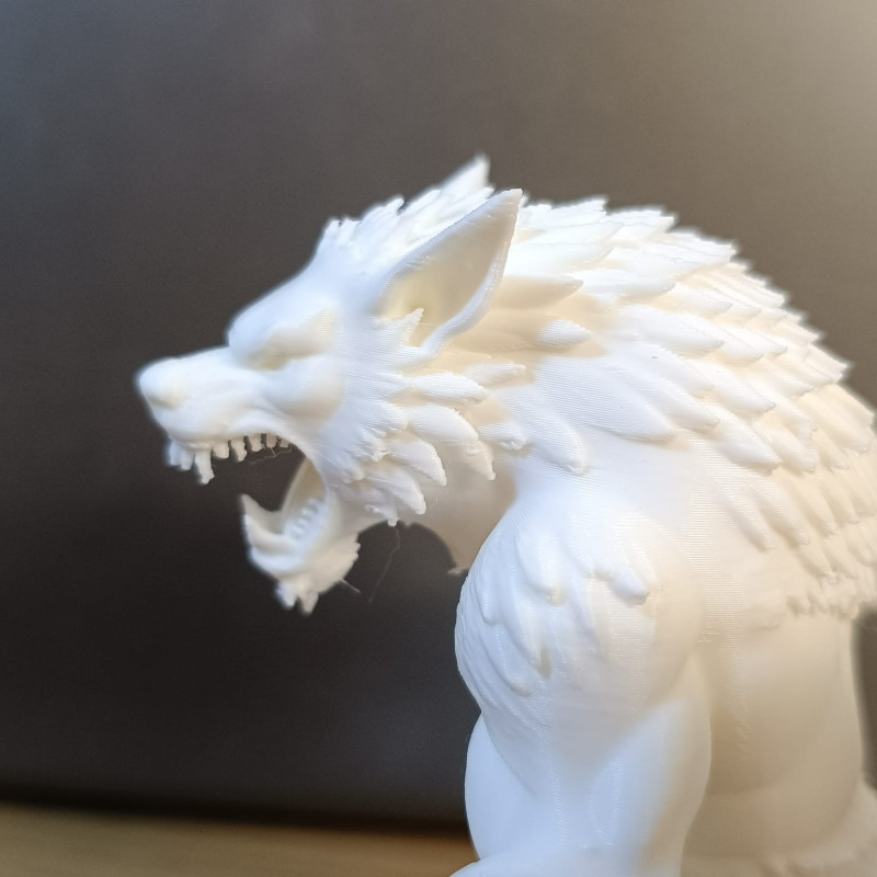 Detaylı Kurtadam Figürü - 3D Baskı Miniature