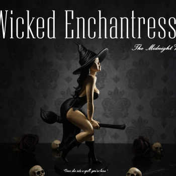 Cadılar Bayramı Seksi Cadı Heykelciği - 3D Baskı Dekoratif Figür