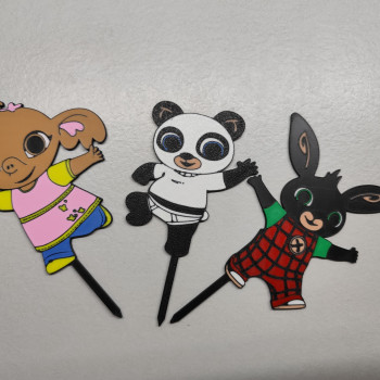 Renkli 3D Baskılı Bing Sula Pando Topper - Özel Tasarım Dekor