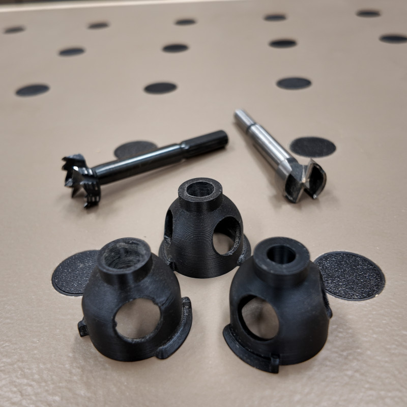 25mm İş Tezgahı Delik Şablonu - 3D Baskı MFT Uyumlu