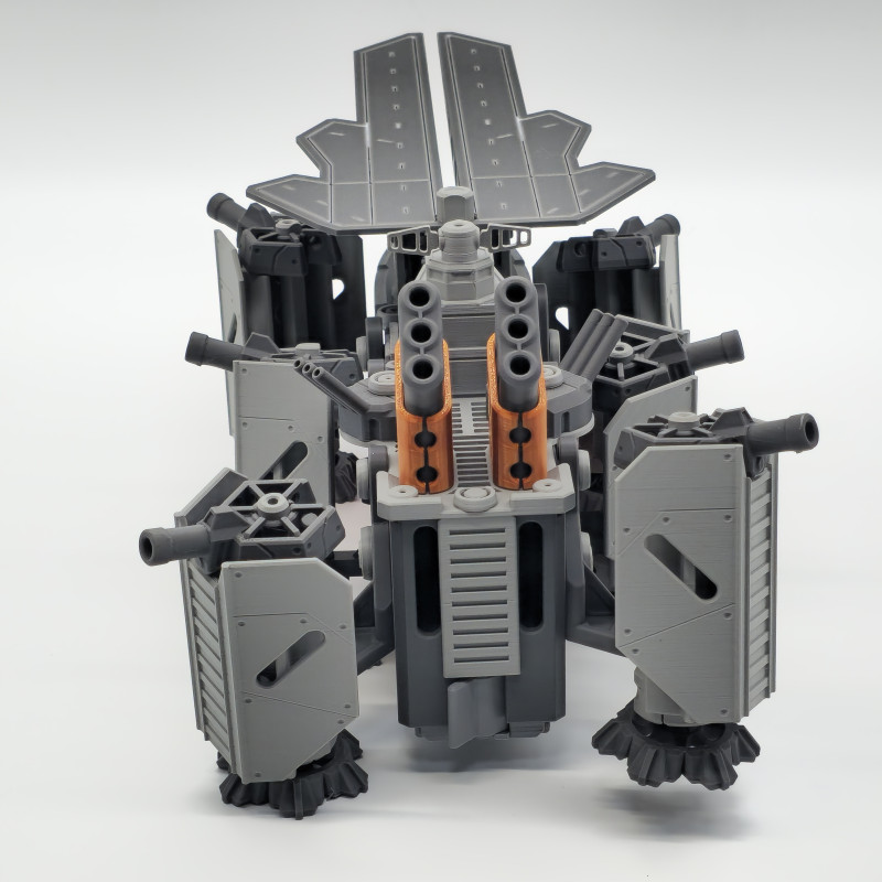 Motorlu Kara Savaş Gemisi 3D Baskı Maket - Hareketli Oyuncak