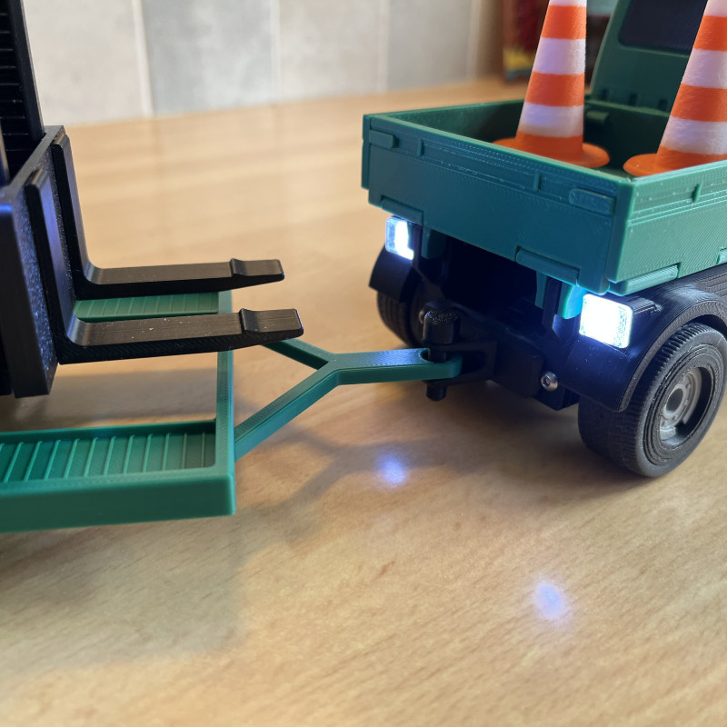Cyberbrick Forklift Römorku - 3D Baskı RC Model Oyuncak
