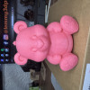 Pembe Çift Kalpli Somurtkan Ayı 3D Baskı Modeli