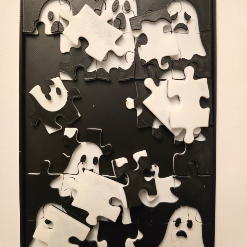 Cadılar Bayramı Hayalet Yapboz - 30 Parça 3D Baskı Puzzle