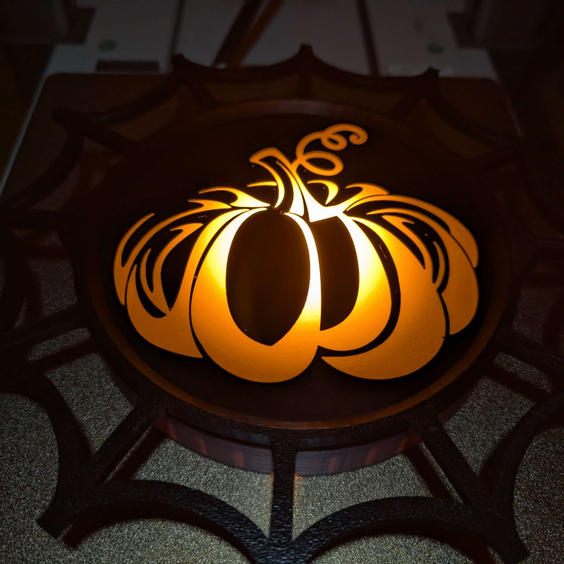 Cadılar Bayramı Işık Tabelası Renk Plakaları - 3D Baskı Dekor