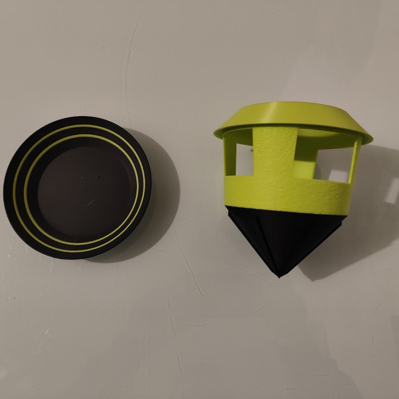 Salyangoz Tuzak - Bira Bazlı Yeniden Kullanılabilir 3D Baskı Bahçe Tuzak