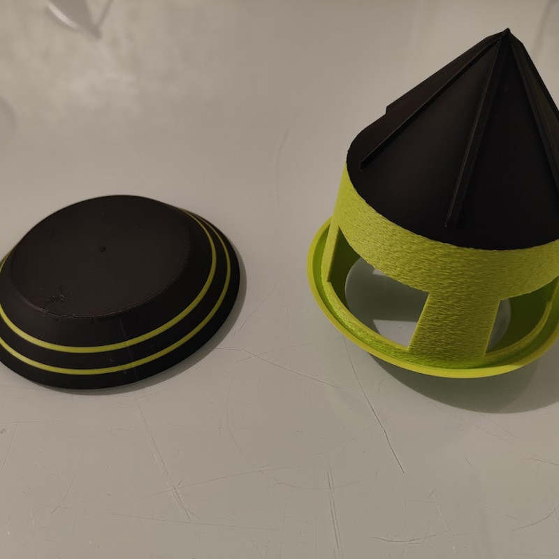 Salyangoz Tuzak - Bira Bazlı Yeniden Kullanılabilir 3D Baskı Bahçe Tuzak