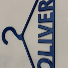 Kişiselleştirilmiş Bebek Giysi Askısı - 3D Baskılı Özel İsimli