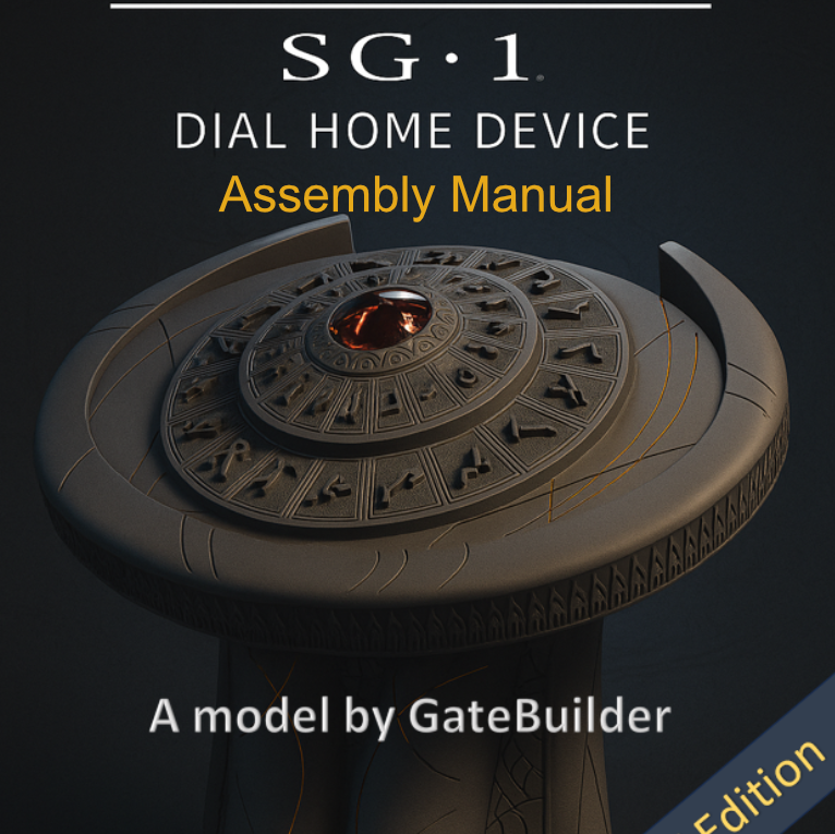 Stargate DHD 3D Baskı Maketi - Evren Geçidi Kontrol Paneli