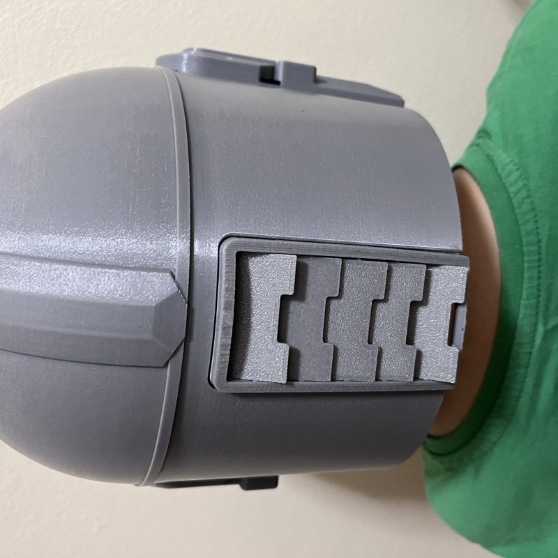 Mandalorian Kaskı - Düşük Filament, Kolay Montaj - 3D Baskı