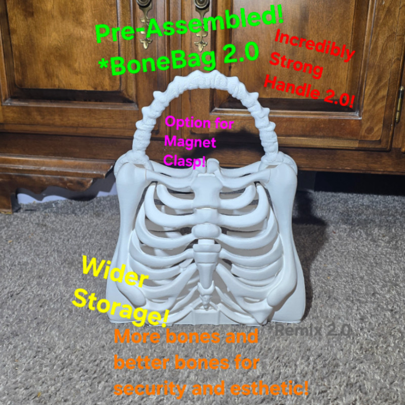 Ön Montajlı Kemik Çanta 2.0 - Dayanıklı 3D Baskı Aksesuar