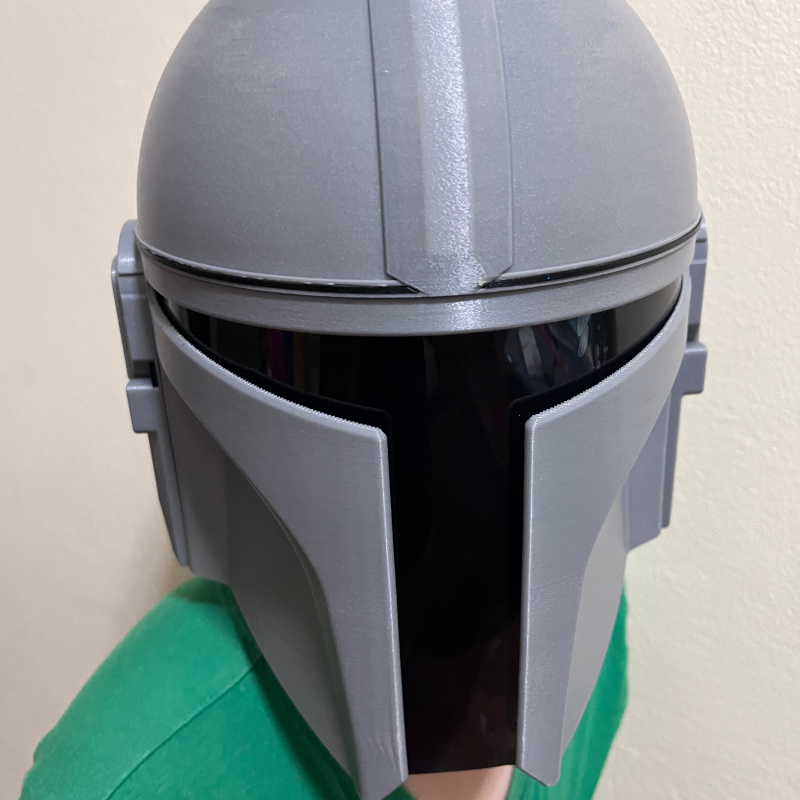 Mandalorian Kaskı - Düşük Filament, Kolay Montaj - 3D Baskı