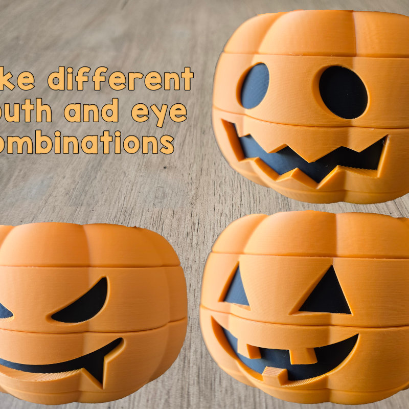 Dönen Yığılabilir Balkabağı Oyuncak - 3D Baskı Eğitici Oyun Dönen Yığılabilir Balkabağı Oyuncak - 3D Baskı Eğitici Oyun