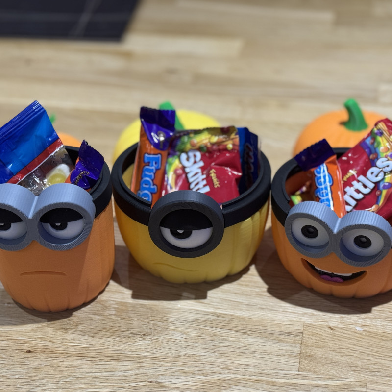 Minion Cadılar Bayramı Şeker Kasesi - Kevin, Stuart, Bob