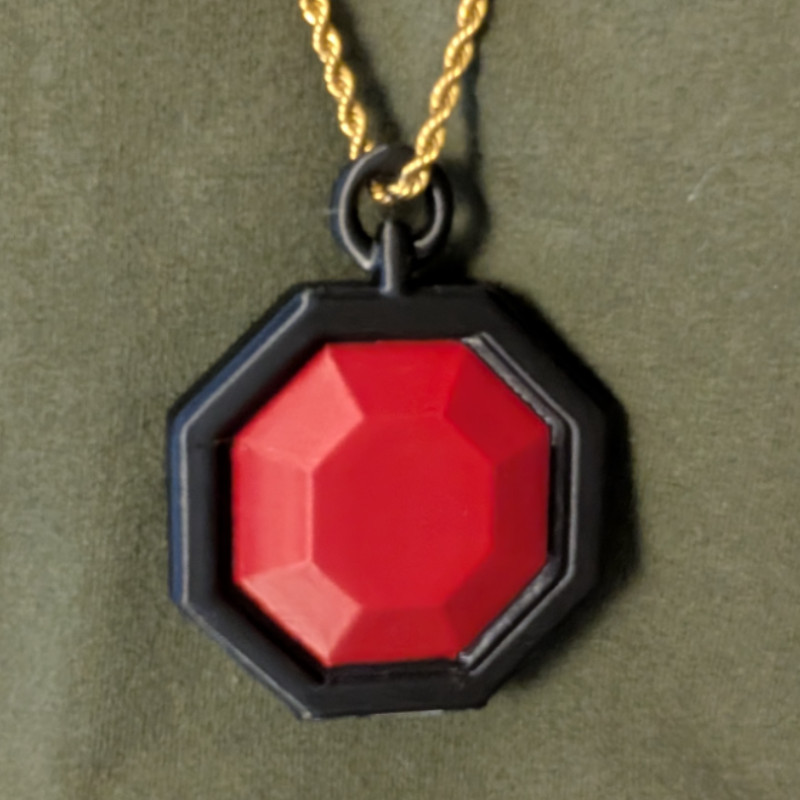 Fantastik Yakut Amulet - 3D Baskı Anahtarlık ve Kolye Ucu