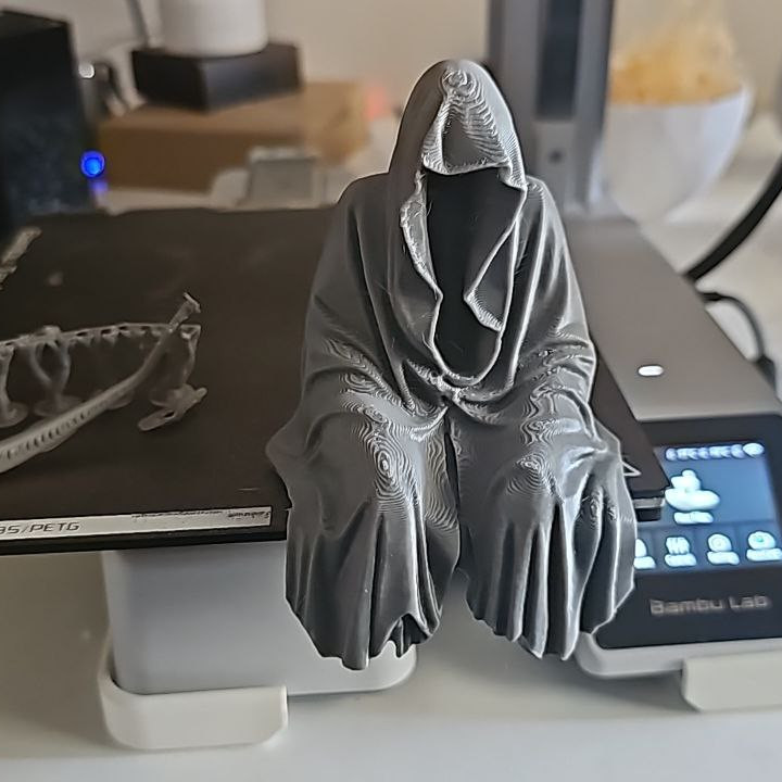 Korkunç Azrafil Raf Süsü 3D Baskı Heykel - Dekoratif Sanat Eseri